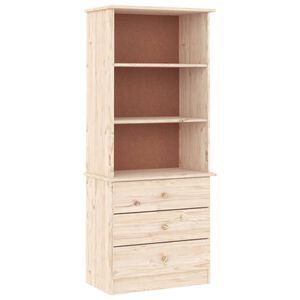 vidaXL Libreria con Cassetti ALTA 60x35x142 cm Legno Massello di Pino