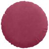 vidaXL Cuscini per Seduta 2 pcs Rosso Vino Ø 40 x 13 cm Velluto