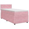 vidaXL Letto box spring con materasso Rosa 80 x 200 cm Velluto