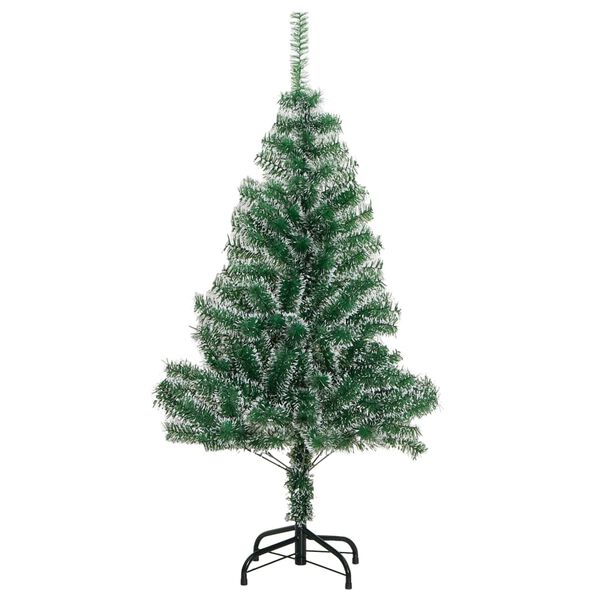 vidaXL Albero di Natale Artificiale con Neve Fioccata Verde 150 cm