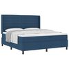 vidaXL Letto a molle con cuscino con testiera Blu 200 x 180 cm Tessuto