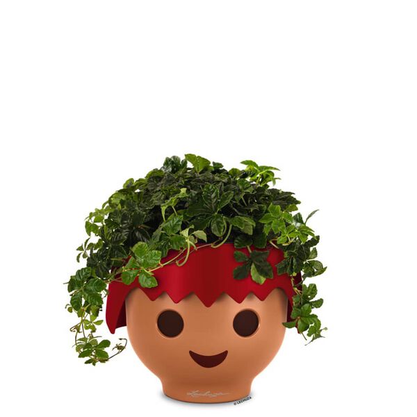 LECHUZA Fioriera da Tavolo OJO ALL-IN-ONE Rosso Fuoco