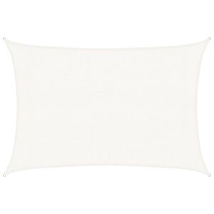 vidaXL Vela Parasole 160 g/m&sup2; Bianca 3x5 m in HDPE