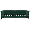 vidaXL Divano Letto Estraibile Cassetti Verde Scuro 90x200cm Velluto