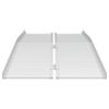 vidaXL Rampa per sedia a rotelle 270 kg Argento 92 x 73 x 5 cm