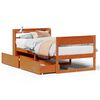 vidaXL Letto senza Materasso Marrone Cera 100x200 cm in Legno di Pino