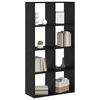vidaXL Armadio per Libri Rovere Nero 69,5 x 29 x 137,5 cm