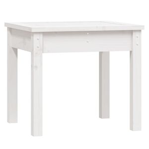 vidaXL Panca da Giardino Bianca 50x44x45 cm Legno Massello di Pino