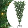 vidaXL Albero di Natale artificiale pre-illuminato rovesciato con set di palline