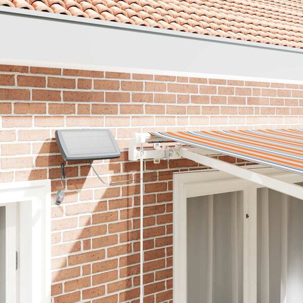 vidaXL Tenda Retrattile Multicolore 350 x 250 cm Tessuto e acciaio