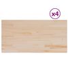 vidaXL Piani Tavolo 4 pz 100x50x1,7cm Rettangolare Legno Massello Pino