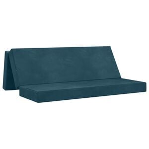 vidaXL Divano Letto Pieghevole 200 x 67 x 45 cm Blu