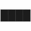 vidaXL Tavolo da Giardino Nero 200 x 80 x 73 cm Metallo