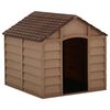 vidaXL Cuccia per Cani Marrone 71x71,5x68 cm in PP