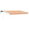 vidaXL Tenda retrattile manuale con LED Multicolore 3 x 2,5 m