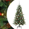 vidaXL Albero di Natale Artificiale con Rami Pieghevoli Verde 150 cm