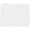 vidaXL Fioriera da Giardino Bianca 90x60x49,5cm Legno Massello di Pino