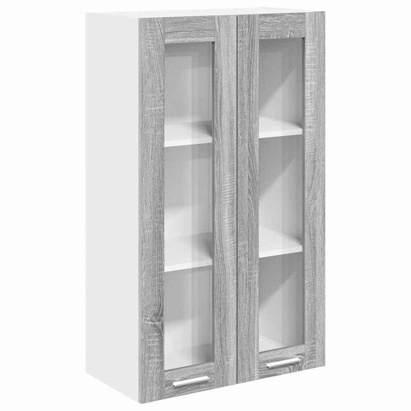 vidaXL Armadio pensile con porta Grigio Sonoma 60 x 31 x 100 cm