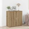 vidaXL Credenza Rovere artigianale 79 x 38 x 80 cm Legno multistrato
