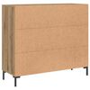 vidaXL Credenza Rovere Artigianale 90x34x80 cm in Legno Multistrato