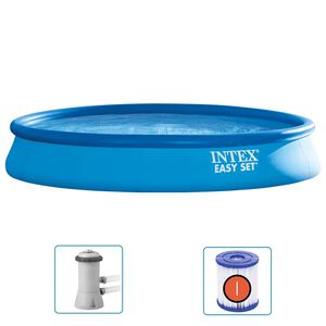 Intex Piscina Easy Set con Sistema di Filtro 457x84 cm
