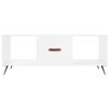 vidaXL Tavolino da Salotto Bianco Lucido 102x50x40cm Legno Multistrato