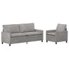vidaXL Set di divani 2 pcs Grigio Chiaro 196 x 81 x 87,5 cm Velluto