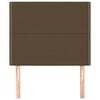 vidaXL Testiera Marrone Scuro 80x5x118/128 cm Tessuto