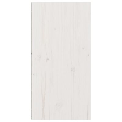 vidaXL Pensile Bianco 30x30x60 cm in Legno Massello di Pino