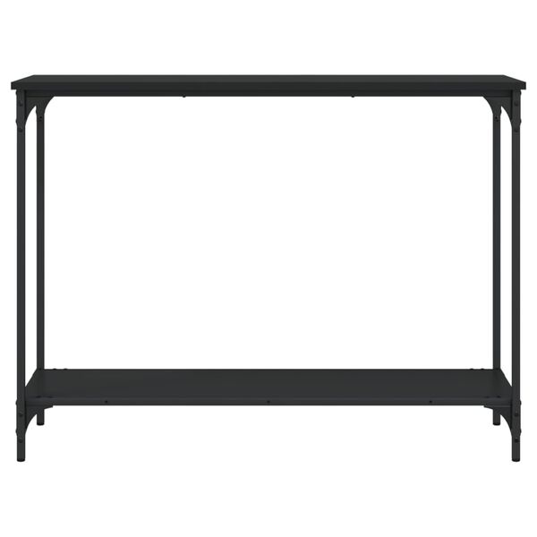 vidaXL Tavolino Consolle Nero 101x30,5x75 cm in Legno Multistrato