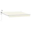 vidaXL Tettuccio Elettrico Retrattile Crema 2,5 x 2 m