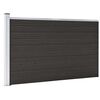 vidaXL Pannello di Recinzione in WPC 175x105 cm Nero