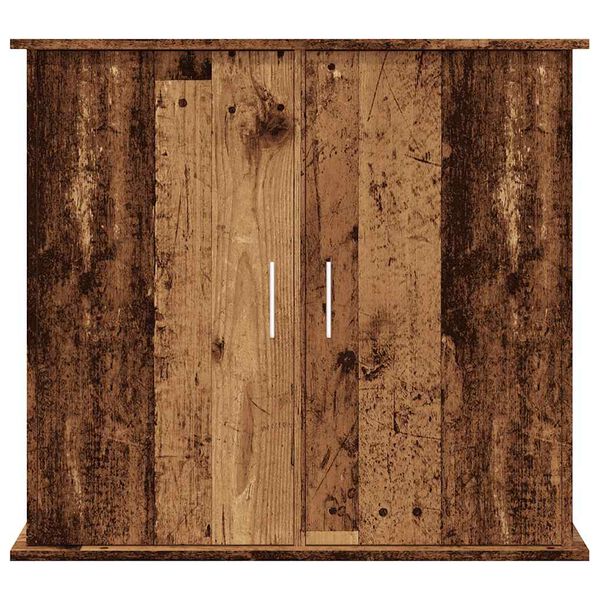 vidaXL Supporto Acquario 81x36x73 cm in Legno Multistrato Legno Antico