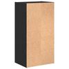 vidaXL Libreria Rovere Nero 40 x 30 x 77 cm Legno multistrato