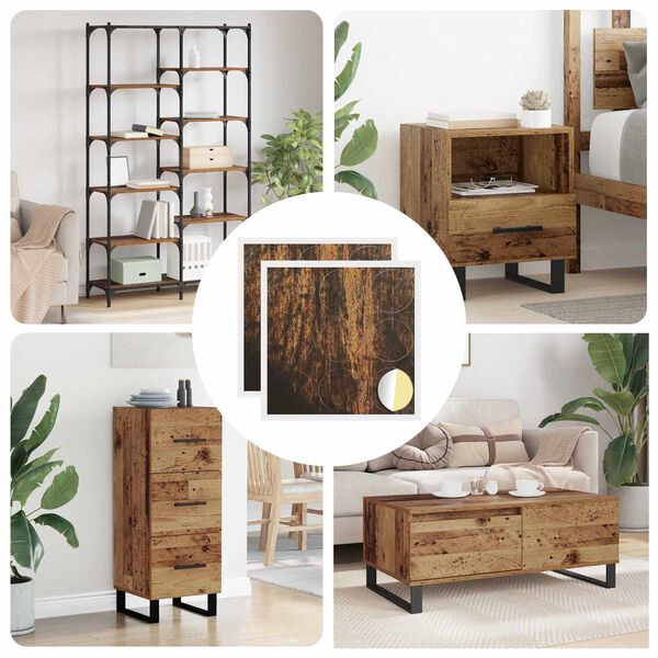 vidaXL Copertura Vite Adesiva 2 pcs Legno vecchio &Oslash; 20 x 0,5 mm