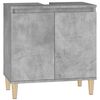 vidaXL Mobile Lavabo Grigio Cemento 58x33x60 cm in Legno Multistrato