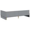 vidaXL Cornice del letto ad angolo Grigio chiaro 90 cm x 190 cm