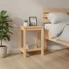 vidaXL Comodino Naturale 35x30x47 cm in Legno Massello di Pino