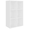 vidaXL Libreria/Credenza Bianca 66x30x98 cm in Legno Multistrato
