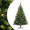 vidaXL Albero di Natale Artificiale Pieghevole 150 LED Verde 150 cm