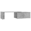 vidaXL Tavolino Salotto Grigio Cemento 150x50x35 cm Legno Multistrato