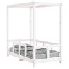 vidaXL Giroletto per Bambini Bianco 70x140cm in Legno Massello di Pino