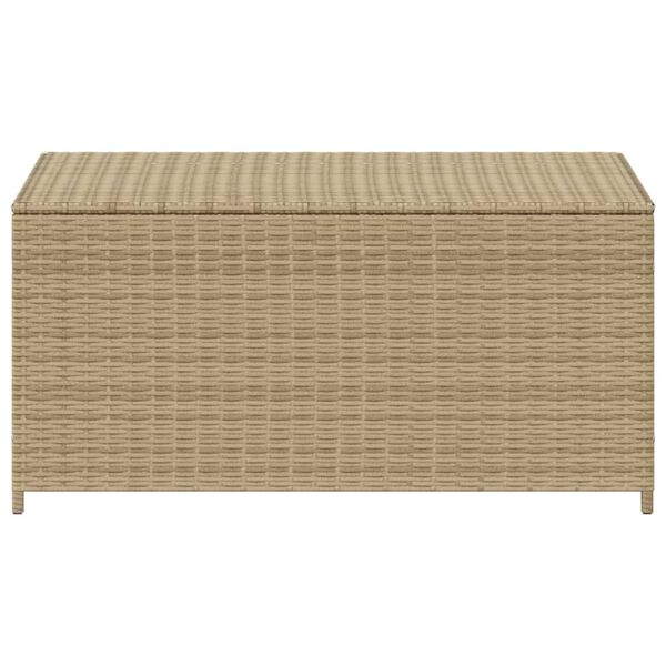 vidaXL Contenitore da Giardino Beige Misto 190L in Polyrattan