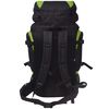 vidaXL Zaino da Escursioni XXL 75 L Nero e Verde