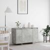 vidaXL Credenza Grigio cemento 120 x 41 x 75 cm Legno multistrato