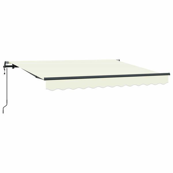vidaXL Tenda Retrattile Crema 250 x 200 cm Tessuto