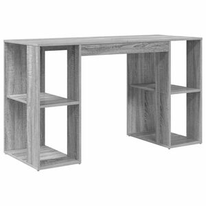 vidaXL Scrivania Grigio Sonoma Legno ingegnerizzato 130 x 50.5 x 75 cm