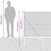 vidaXL Palo della recinzione Argento 50 x 1,2 m (rete 19 x 19 mm)