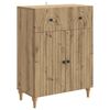vidaXL Credenza con cassetto Rovere Artigianale 66 x 34,5 x 90 cm