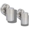 vidaXL Lampada da Parete Esterno 2 pz Acciaio Inox Proiezione Basso